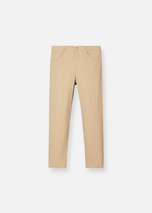 Quần Kaki Chinos Co Giãn Non Branded 32 Nâu Nhạt - YaMe.vn