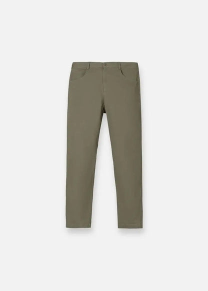 Quần Kaki Chinos Co Giãn Non Branded 32 Xanh Lá Đậm - YaMe.vn