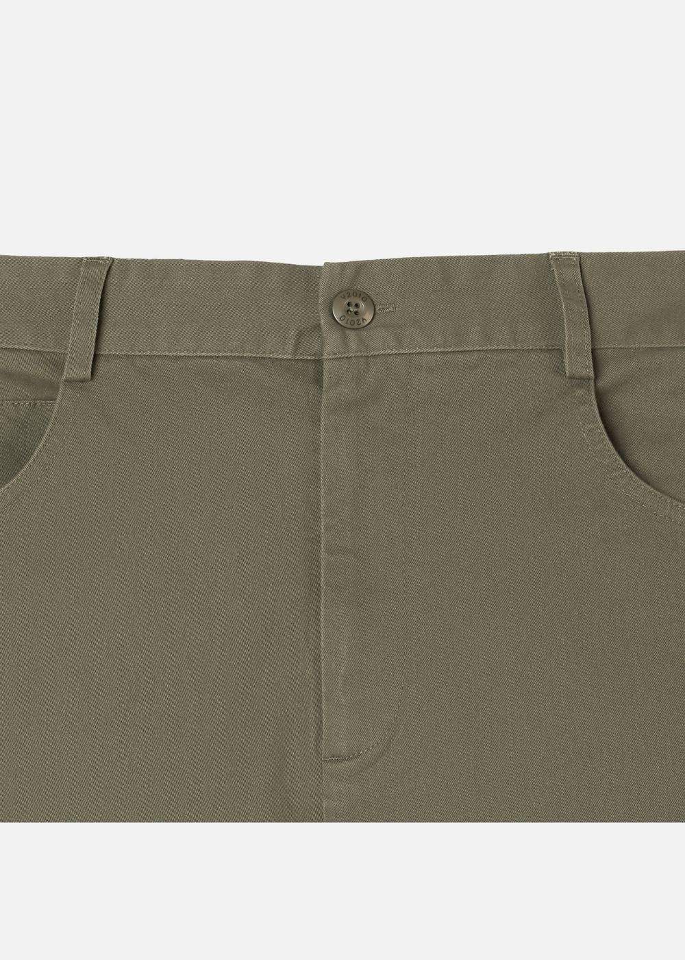 Quần Kaki Chinos Co Giãn Non Branded 32 Xanh Lá Đậm - YaMe.vn