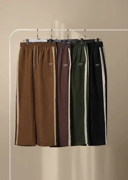 Quần Jogger Corduroy Ít Nhăn Seventy Seven 33 Đen - YaMe.vn