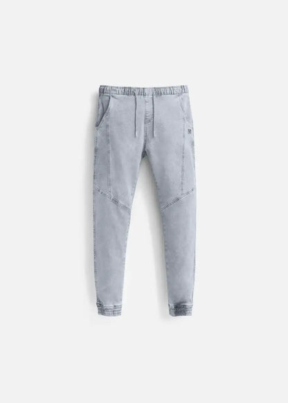 Quần Jeans Jogger Co Giãn The Original M102 Xám Nhạt - YaMe.vn