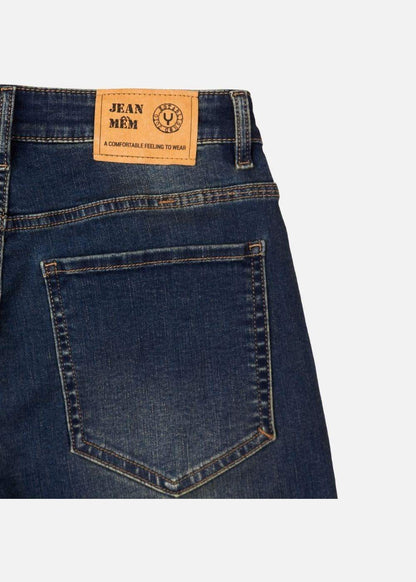 Quần Jeans Slimfit Rách Gối Co Giãn The Original M052 Xanh Dương Đậm - YaMe.vn