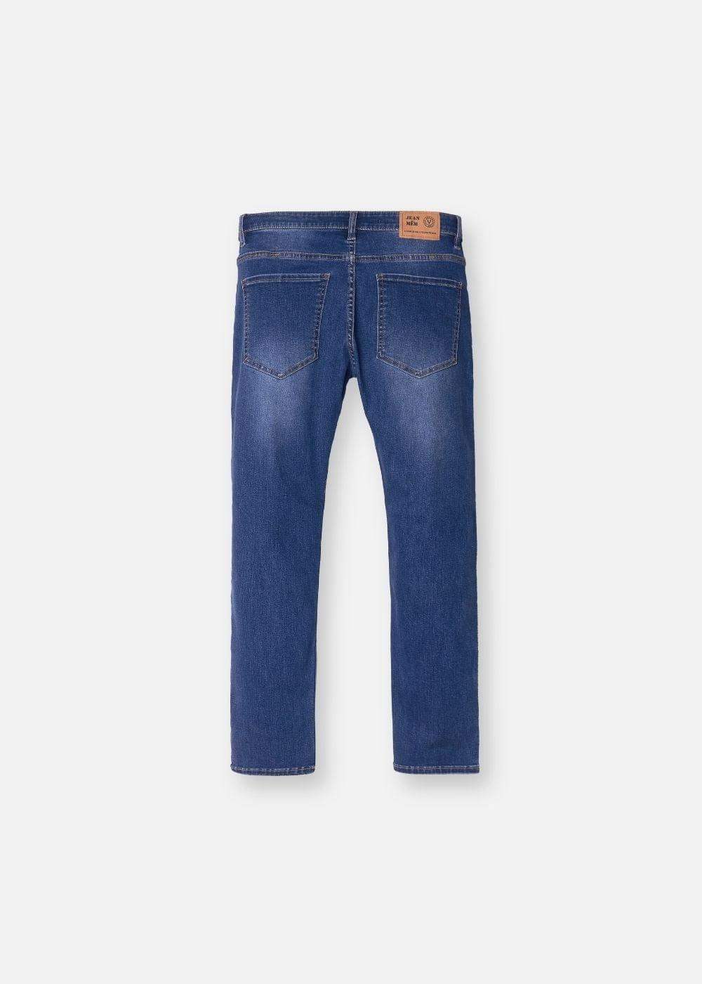 Quần Jeans Slimfit Rách Gối Co Giãn The Original M052 Xanh Dương - YaMe.vn