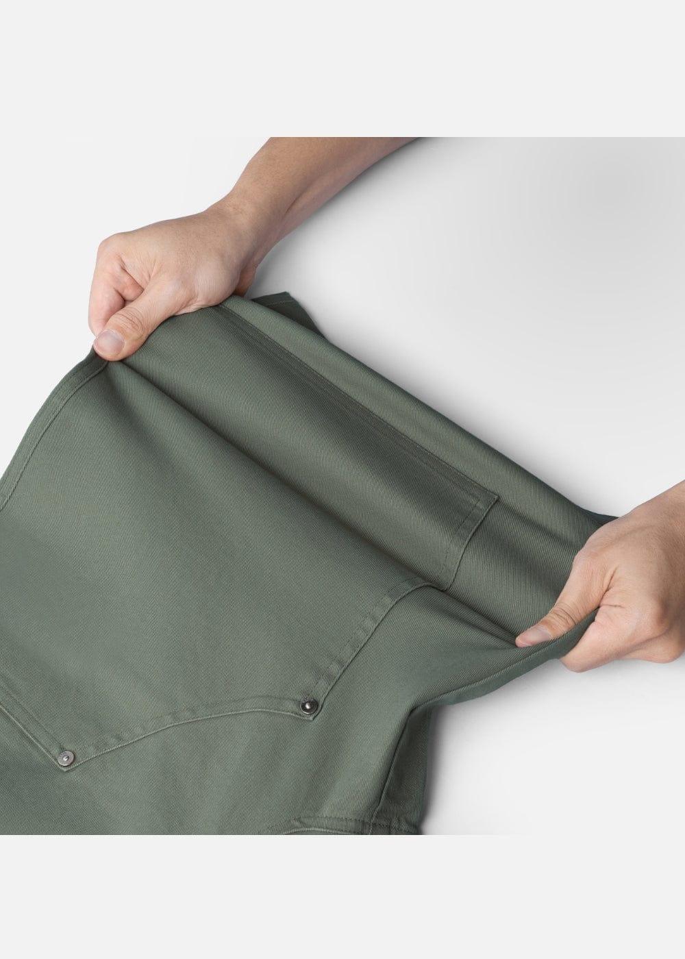 Quần Jean Short Loose Fit Nhiều Túi Multi-Color Jean 013 Xanh Lá Đậm - YaMe.vn