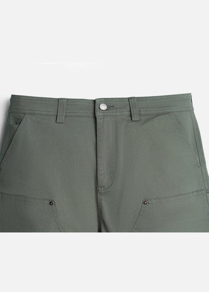 Quần Jean Short Loose Fit Nhiều Túi Multi-Color Jean 013 Xanh Lá Đậm - YaMe.vn