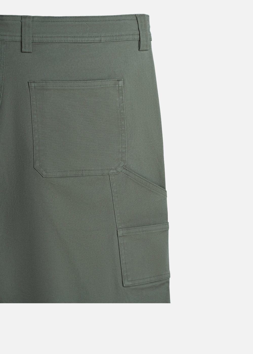 Quần Jean Short Loose Fit Nhiều Túi Multi-Color Jean 013 Xanh Lá Đậm - YaMe.vn