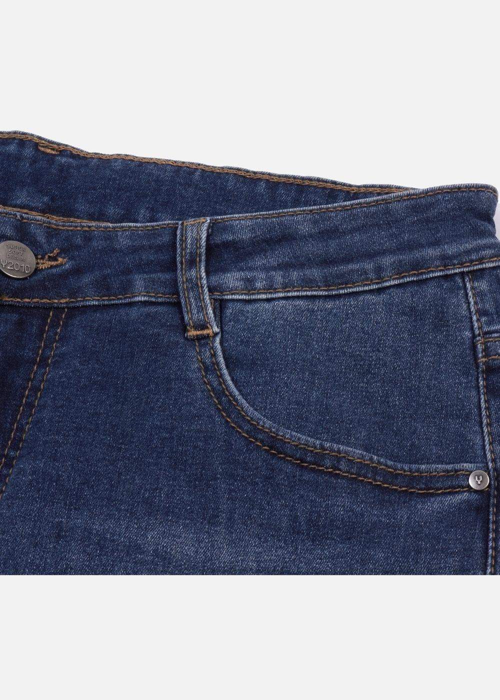 Quần Jeans Slim Fit Mềm Mịn Mát The Original 02 Xanh Dương Tối - YaMe.vn