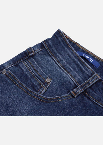 Quần Jeans Slim Fit Mềm Mịn Mát The Original 02 Xanh Dương Tối - YaMe.vn