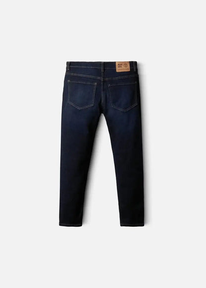 Quần Jeans Slim Fit Mềm Mịn Mát The Original 02 Xanh Dương Đậm - YaMe.vn