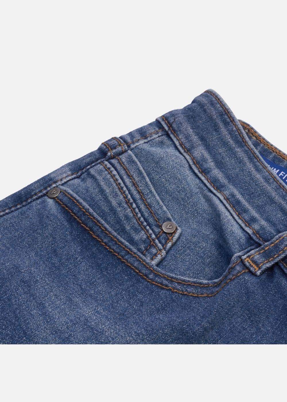 Quần Jeans Slim Fit Mềm Mịn Mát The Original 02 Xanh Dương - YaMe.vn