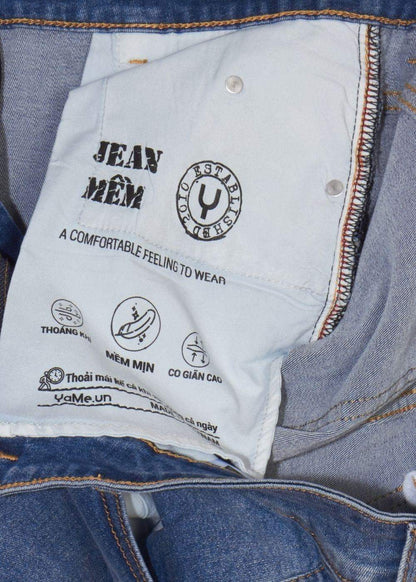 Quần Jeans Slim Fit Mềm Mịn Mát The Original 02 Xanh Dương - YaMe.vn
