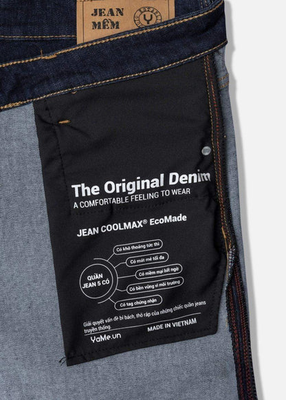 Quần Jeans Slimfit Coolmax® Thoáng Mát The Original 007 Xanh Dương Đậm - YaMe.vn
