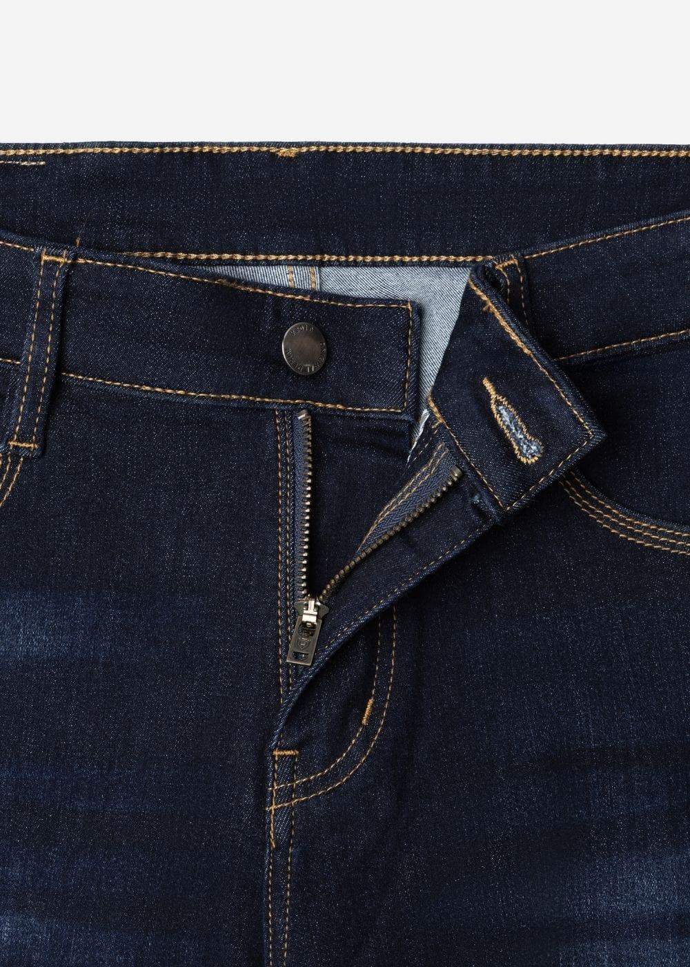 Quần Jeans Slimfit Coolmax® Thoáng Mát The Original 007 Xanh Dương Đậm - YaMe.vn