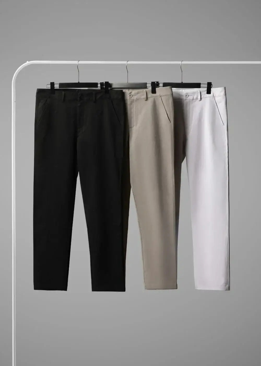 Quần Kaki Basic Mềm Mịn Non Branded 50 Đen - YaMe.vn