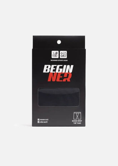 Quần Lót Boxer Brief Thể Thao Nam Thoáng Khí Beginner 13 Xám Đậm - YaMe.vn