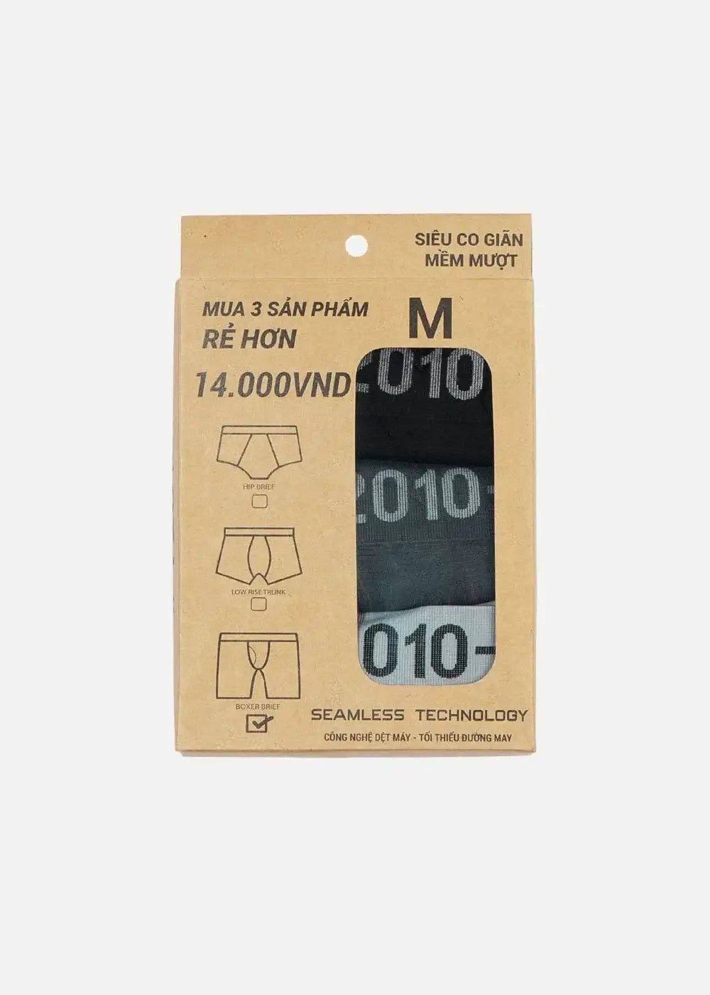 Quần Lót Nam Boxer Seamless Mềm Siêu Co Giãn Beginner 83 Free Color - YaMe.vn
