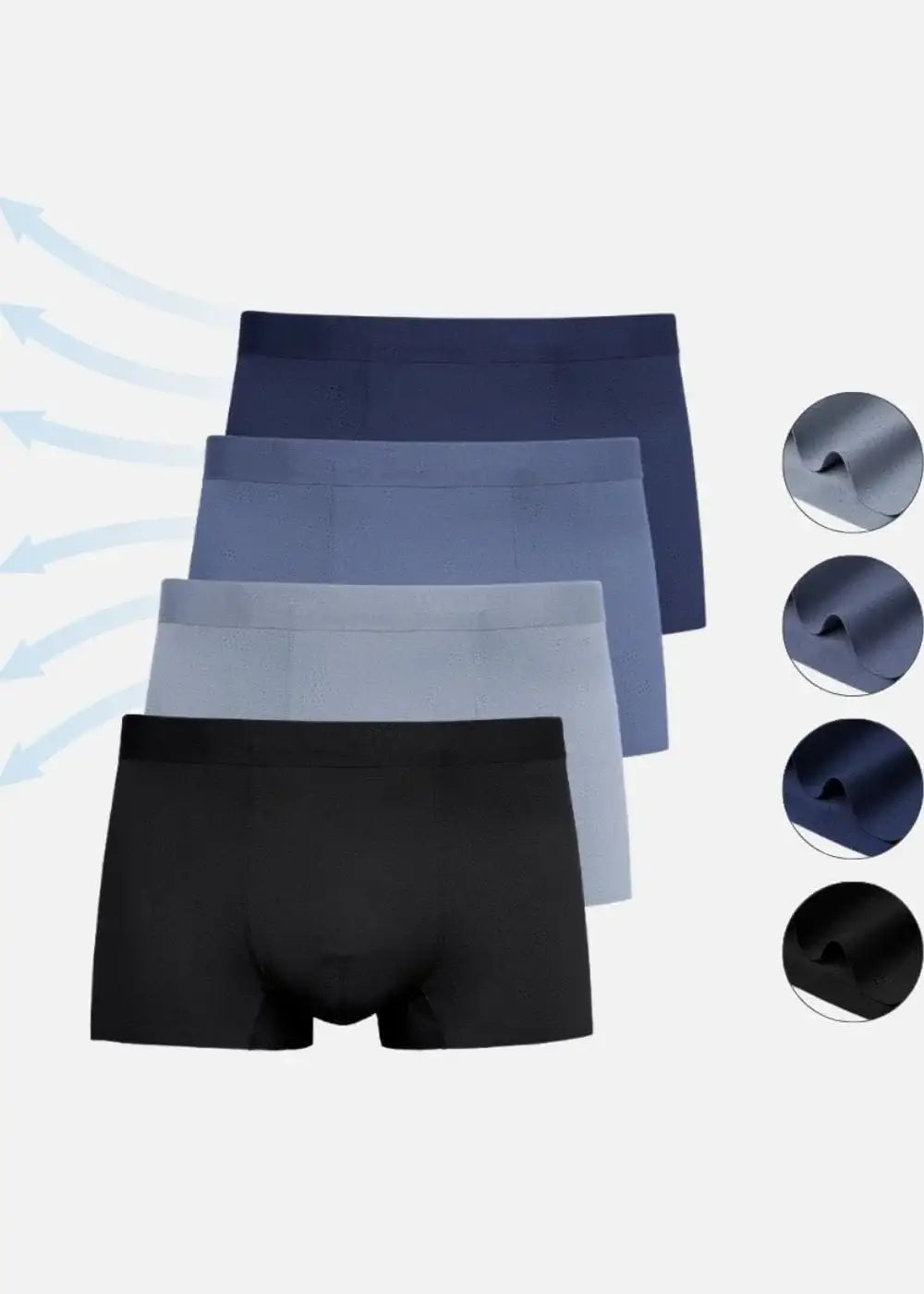 Quần Lót Nam Boxer Vải Lụa Băng Siêu Mát Lạnh #Y2010 L01 Xám Nhạt - YaMe.vn