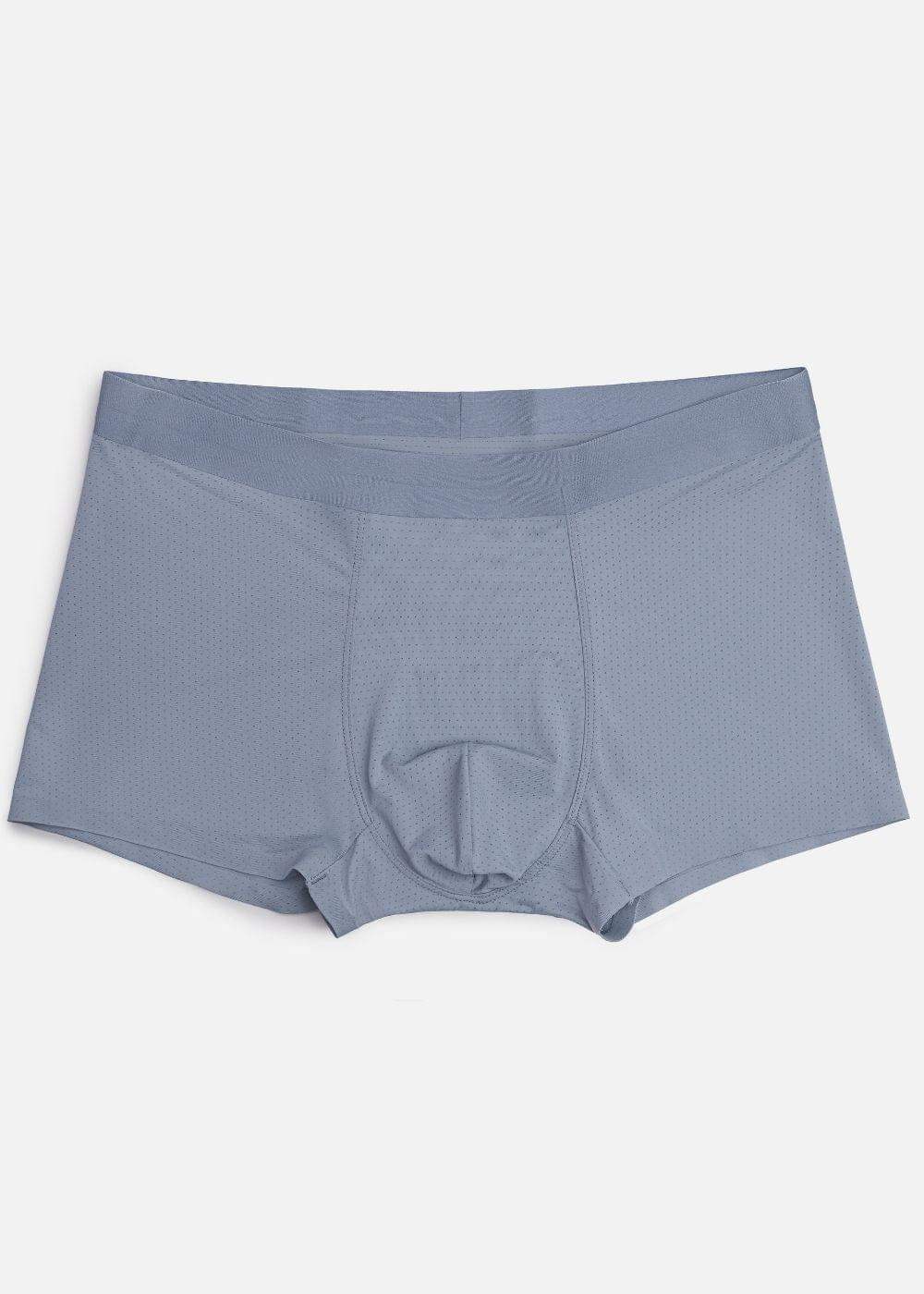 Quần Lót Nam Boxer Vải Lụa Băng Siêu Mát Lạnh #Y2010 L01 Xám Nhạt - YaMe.vn