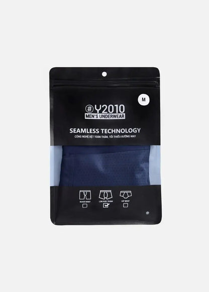 Quần Lót Nam Boxer Vải Lụa Băng Siêu Mát Lạnh #Y2010 L01 Xanh Dương Đậm - YaMe.vn
