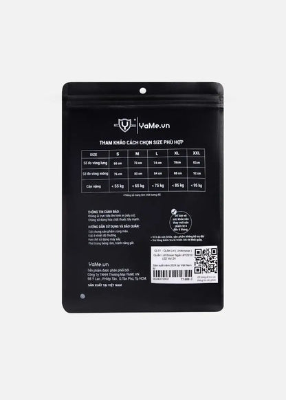 Quần Lót Nam Boxer Vải Lụa Băng Siêu Mát Lạnh #Y2010 L02 Đen - YaMe.vn
