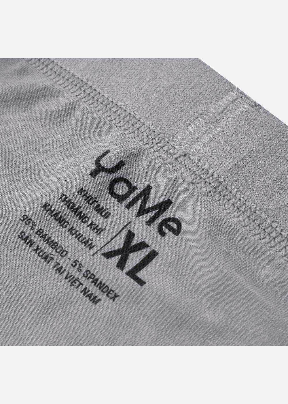 Quần Lót Nam Tam Giác Bamboo Mềm Mại Kháng Khuẩn #Y2010 M3 Combo 3 Xám Đậm - YaMe.vn