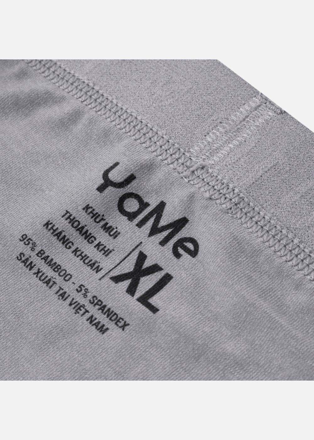 Quần Lót Nam Boxer Bamboo Mềm Mại Kháng Khuẩn #Y2010 M2 Xám Đậm - YaMe.vn