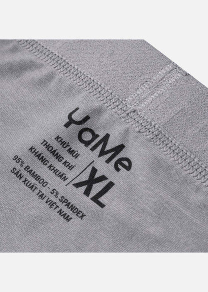Quần Lót Nam Boxer Bamboo Mềm Mại Kháng Khuẩn #Y2010 M2 Xám Đậm - YaMe.vn
