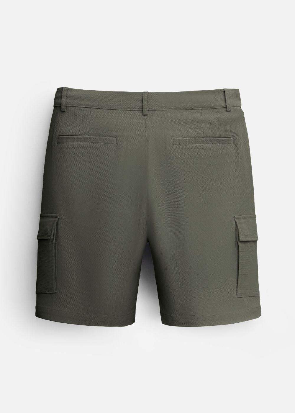 Quần Short Cargo Ít Nhăn No Style M216 Xanh Lá Đậm - YaMe.vn
