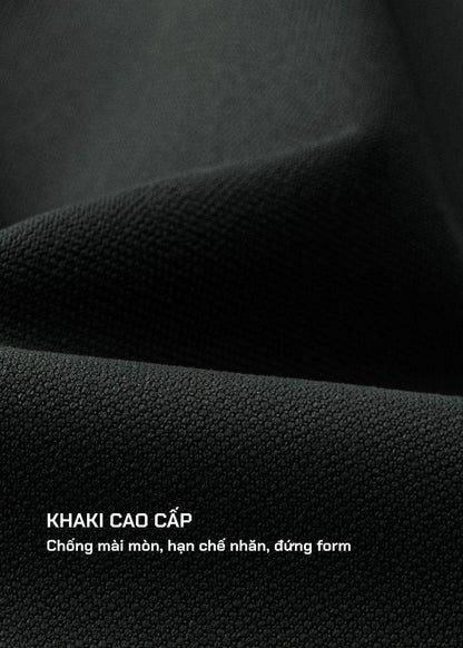 Quần short Kaki Túi Khóa Kéo The Weekend 22 Xanh Lá Đậm - YaMe.vn