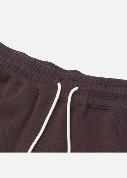 Quần Short Thun Cotton Phối Màu 7 Inch No Style M87 Nâu Đậm - YaMe.vn