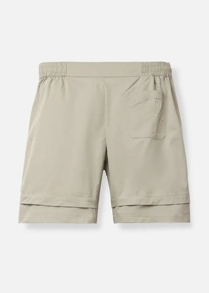 Quần Short 7 Inch Dù Trượt Nước No Style M90 Nâu Nhạt - YaMe.vn