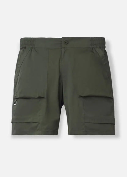 Quần Short 7 Inch Dù Trượt Nước No Style M90 Xanh Lá Đậm - YaMe.vn