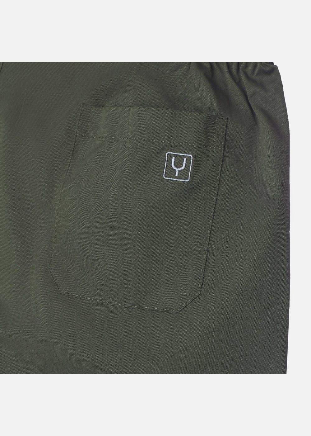 Quần Short 7 Inch Dù Trượt Nước No Style M90 Xanh Lá Đậm - YaMe.vn