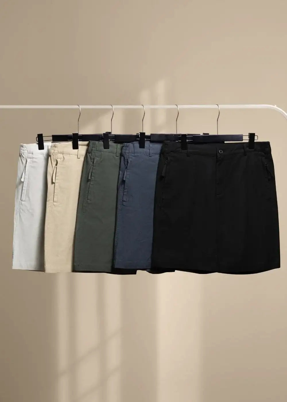 Quần Short Kaki 7 Inch Co Giãn No Style M92 Đen - YaMe.vn