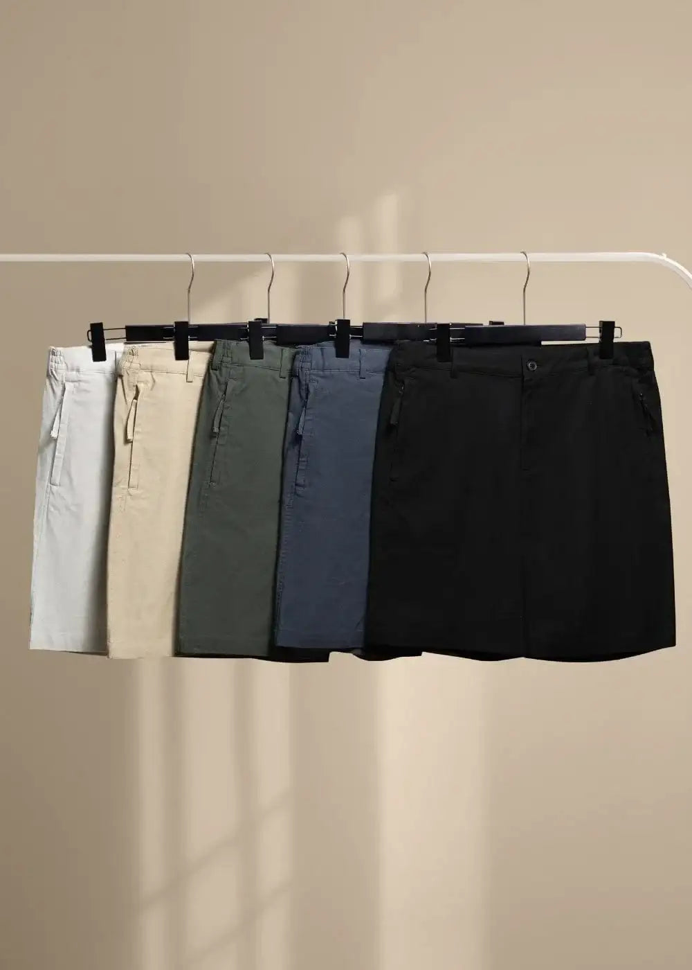Quần Short Kaki 7 Inch Co Giãn No Style M92 Xám Đậm - YaMe.vn