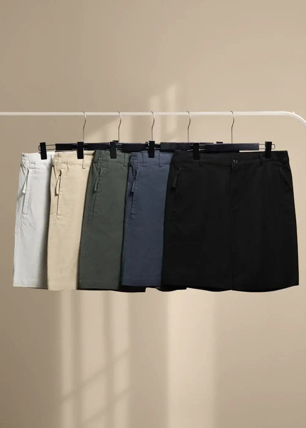 Quần Short Kaki 7 Inch Co Giãn No Style M92 Xám Nhạt - YaMe.vn