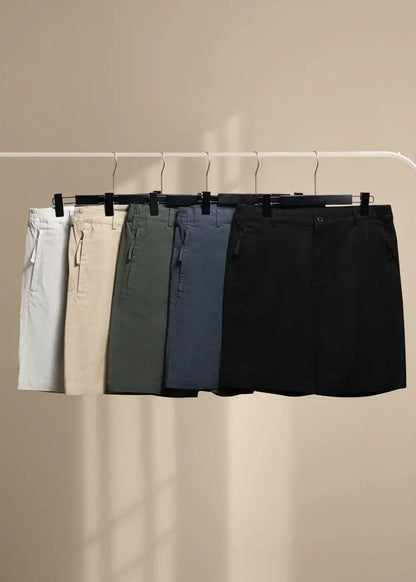 Quần Short Kaki 7 Inch Co Giãn No Style M92 Xám Nhạt - YaMe.vn