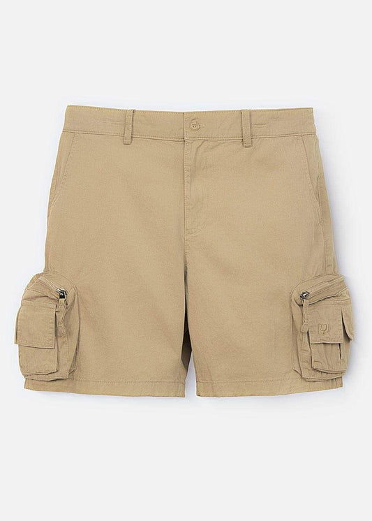 Quần Short Cargo 7 Inch Kaki Bền No Style M95 Nâu - YaMe.vn