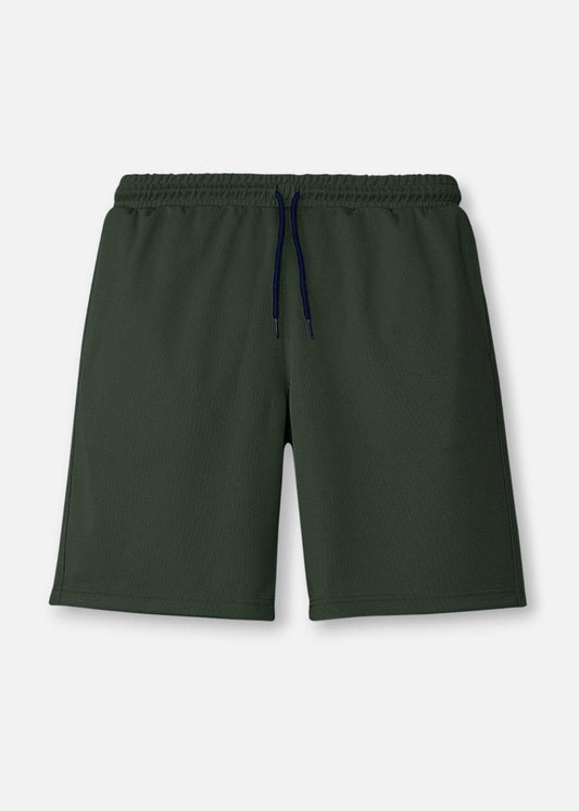 Quần Short Thun 9 Inch Thoáng Mát Non Branded 05 Xanh Lá Đậm - YaMe.vn