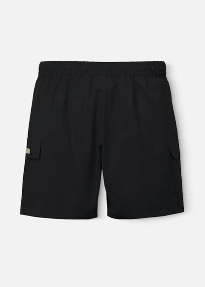 Quần Short Cargo 7 Inch Dù Trượt Nước Seventy Seven 31 Đen - YaMe.vn