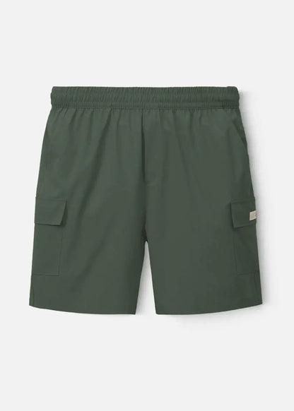 Quần Short Cargo 7 Inch Dù Trượt Nước Seventy Seven 31 Xanh Lá Đậm - YaMe.vn