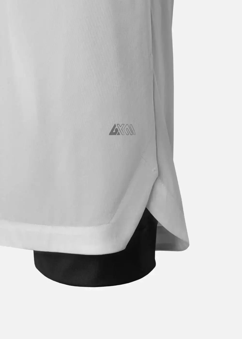 Quần Short Thể Thao Ultra Stretch 2 Lớp The Trainer 013 Trắng - YaMe.vn