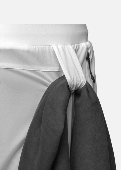 Quần Short Thể Thao Ultra Stretch 2 Lớp The Trainer 013 Trắng - YaMe.vn
