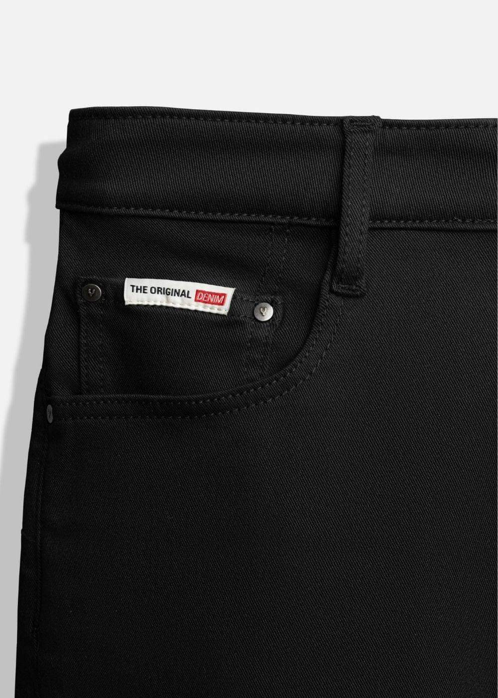 Quần Short Jeans Mềm Mại Co Giãn Tek Black Jean 021 Đen - YaMe.vn