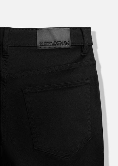 Quần Short Jeans Mềm Mại Co Giãn Tek Black Jean 021 Đen - YaMe.vn