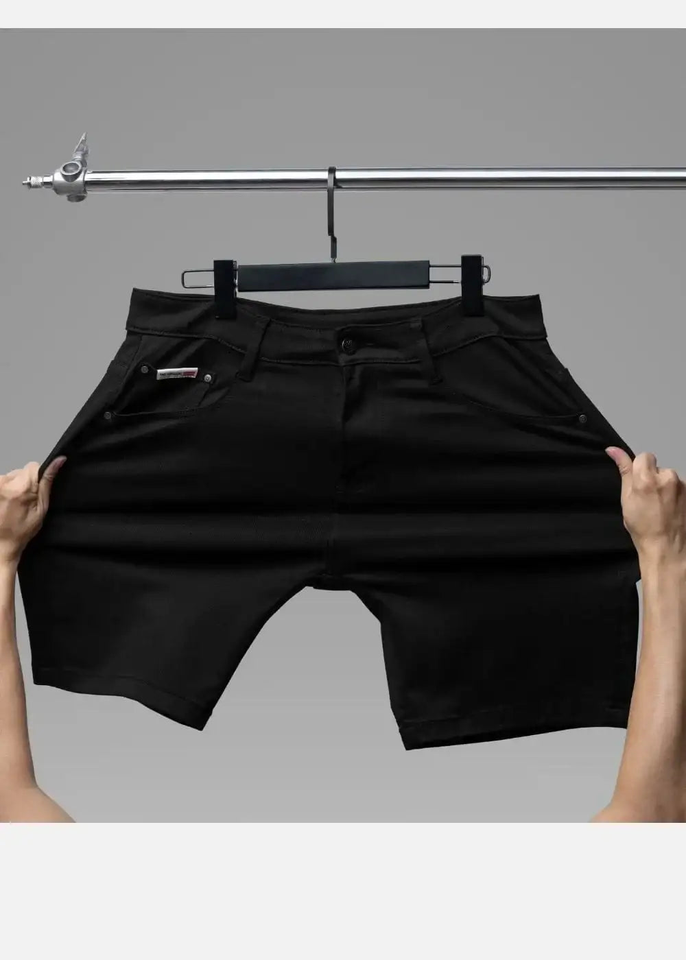 Quần Short Jeans Mềm Mại Co Giãn Tek Black Jean 021 Đen - YaMe.vn