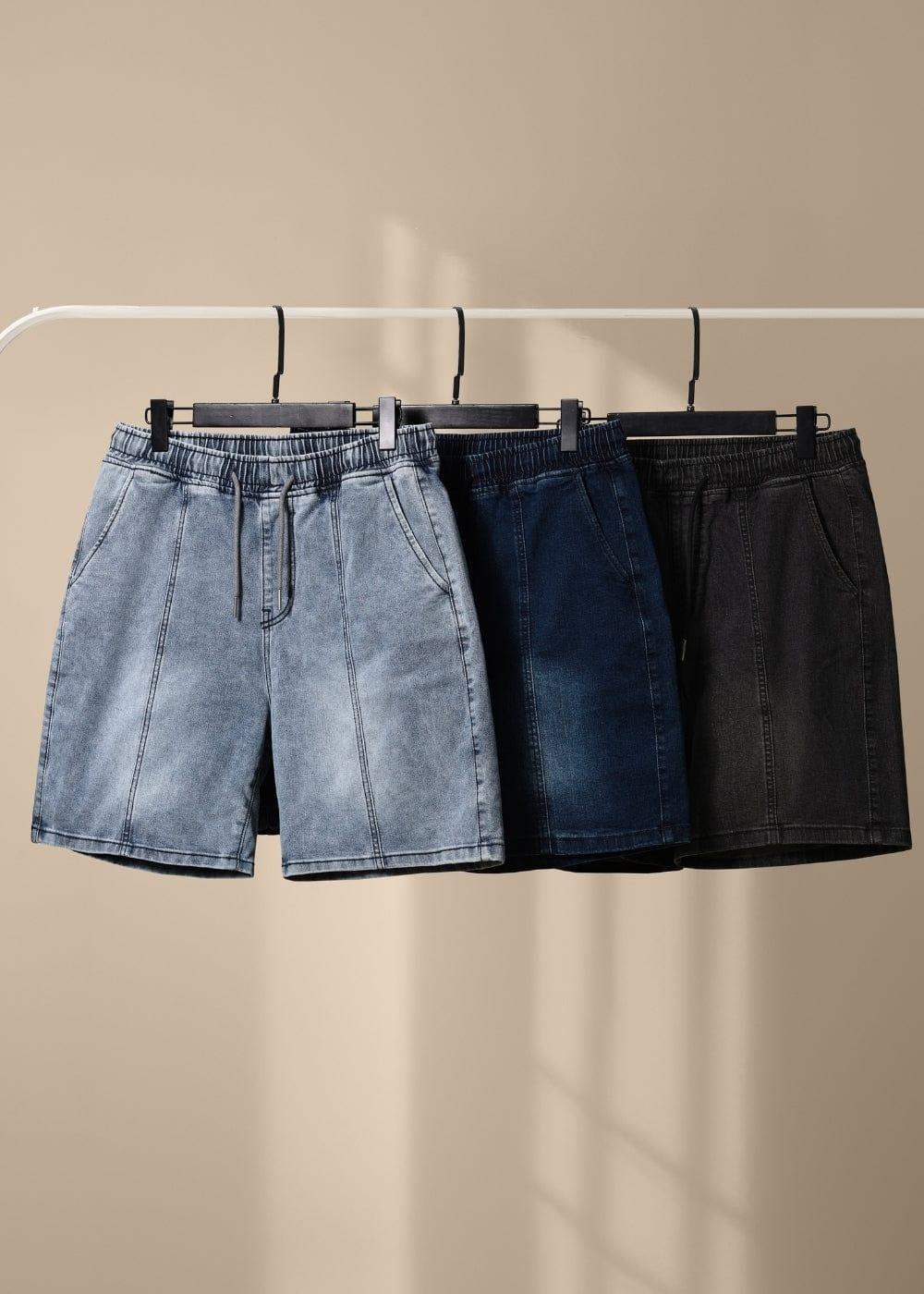 Quần Short Jeans 7 Inch Co Giãn The Original M84 Đen - YaMe.vn