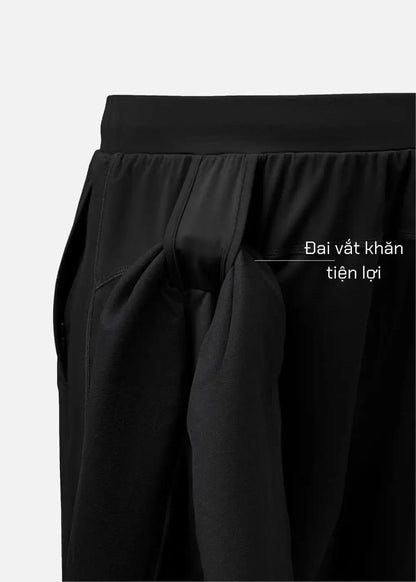 Quần Short Thể Thao 9 Inch Ultra Stretch The Trainer 017 Đen - YaMe.vn