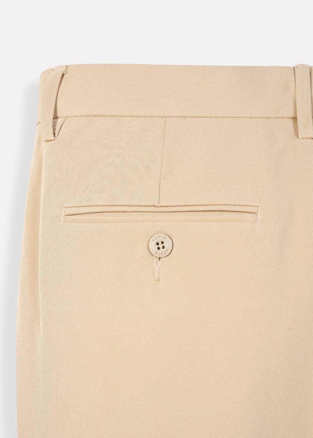 Quần Tây Casual Co Giãn Ít Nhăn Non Branded 30 Nâu Nhạt - YaMe.vn