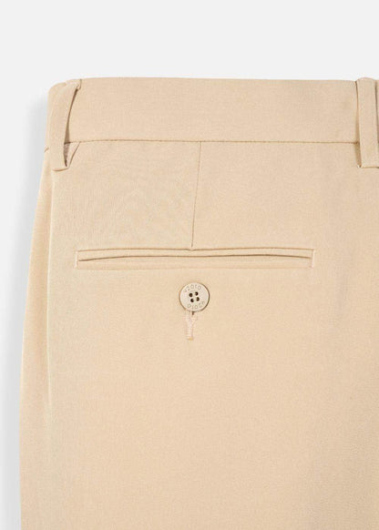 Quần Tây Casual Co Giãn Ít Nhăn Non Branded 30 Nâu Nhạt - YaMe.vn